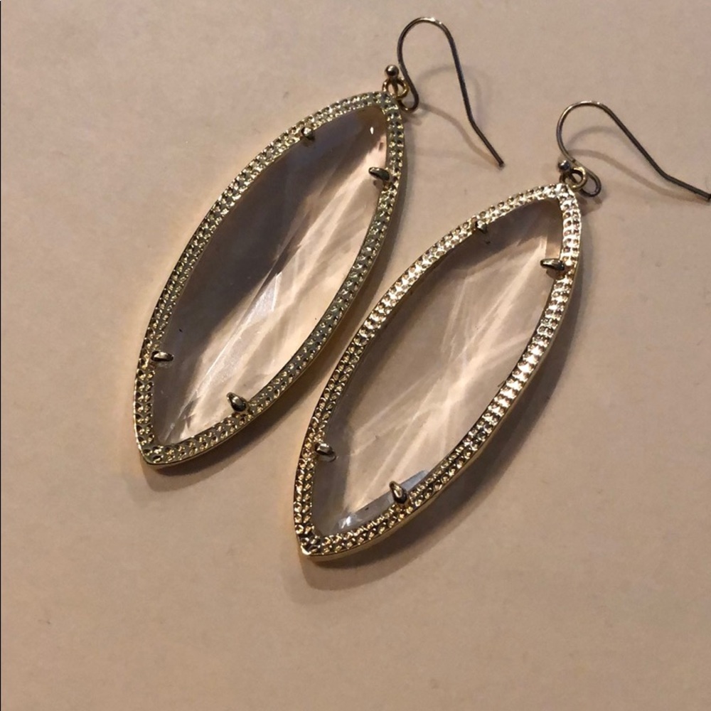 Kendra Scott Crystal Clear Drop Earrings